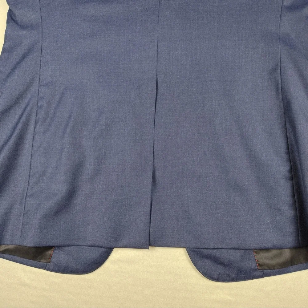 Daniel Cremieux Signature Loro Piana Super 170s Wool Silk 40R Blazer Italy Blue